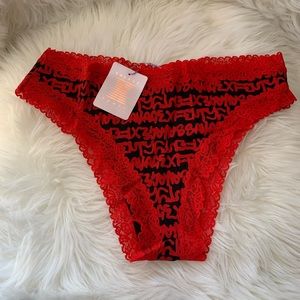 New w/Tags Savage X Fenty Cheeky Goji Berry Red Tagged By Savage panty 2x